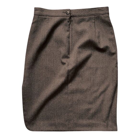 Iceberg Brown Wool Skirt | Size S - Picture 2 of 4